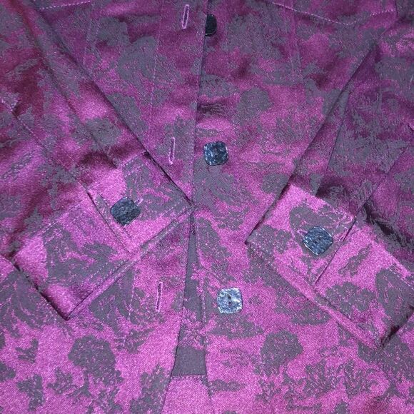 Susan Graver Sm Button Up Jacket Blazer - Picture 3 of 5
